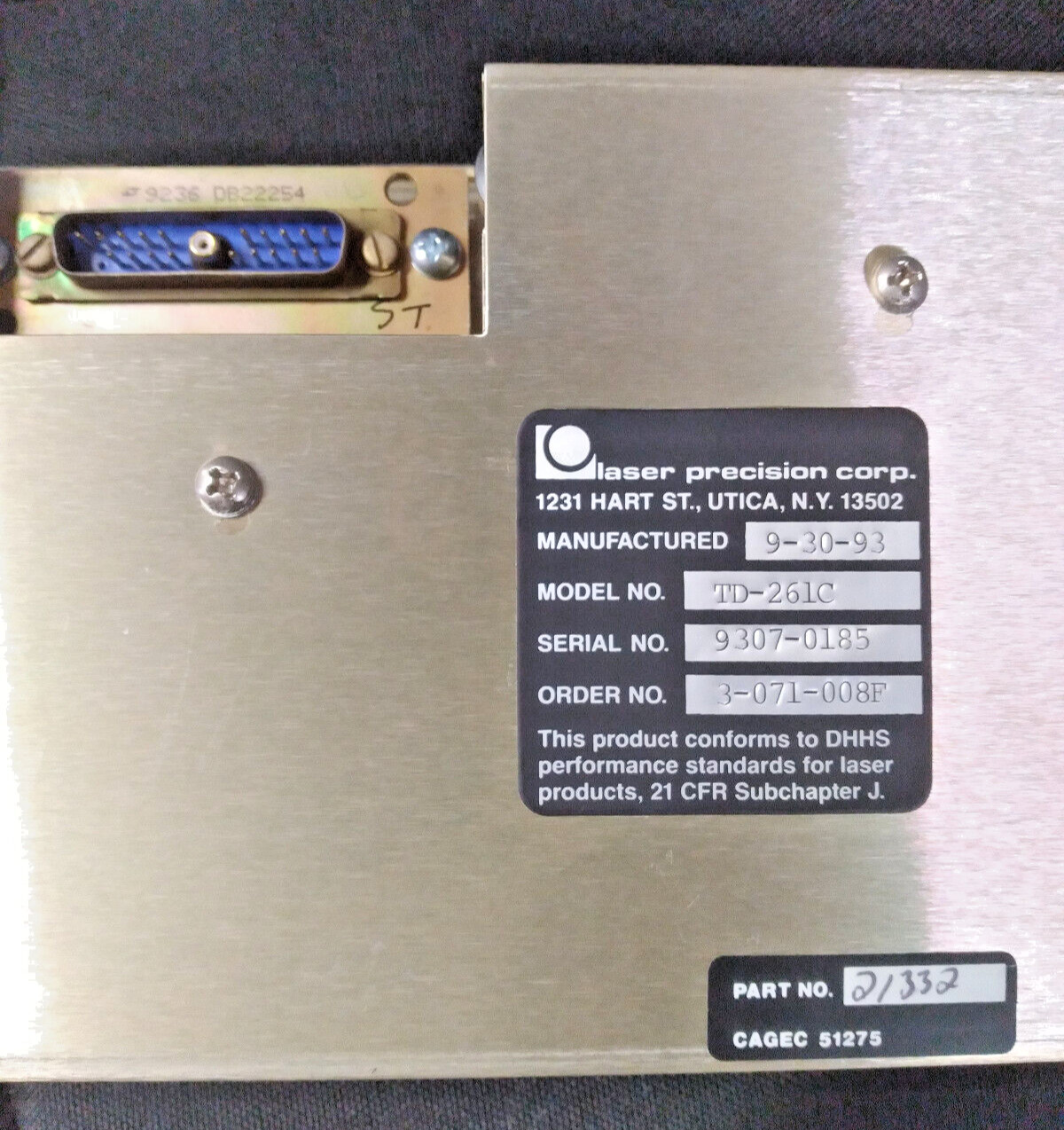 Laser Precision Corp TS-4320(P)/G Optical Fiber Full Test Set with Case NO Card