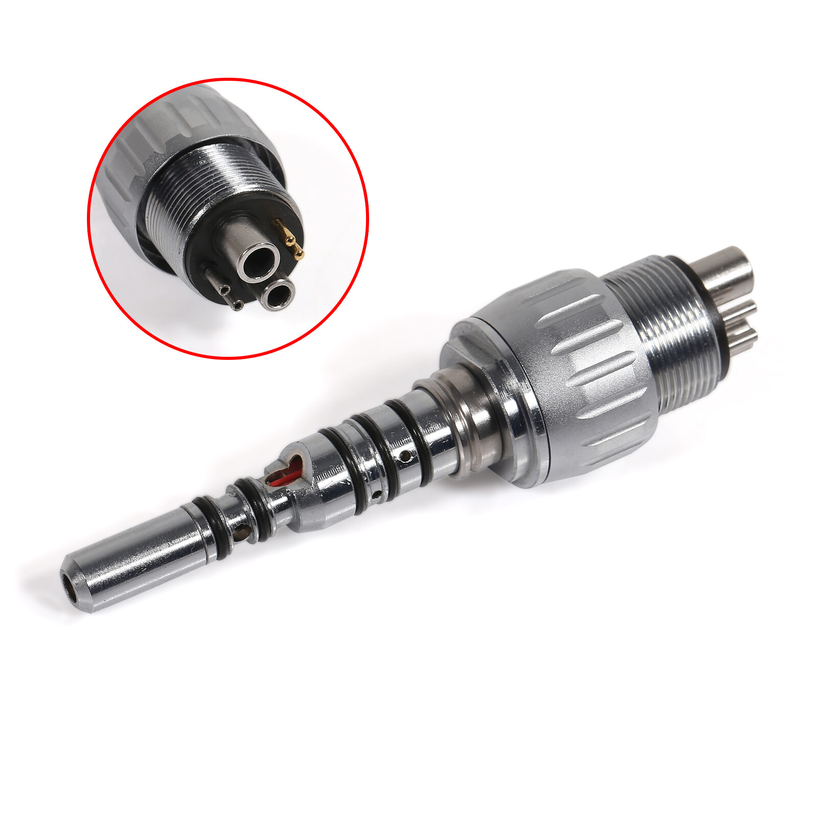 Dental LED 4 Hole/6-Hole Quick Coupler For KAVo Fiber Optic Handpiece