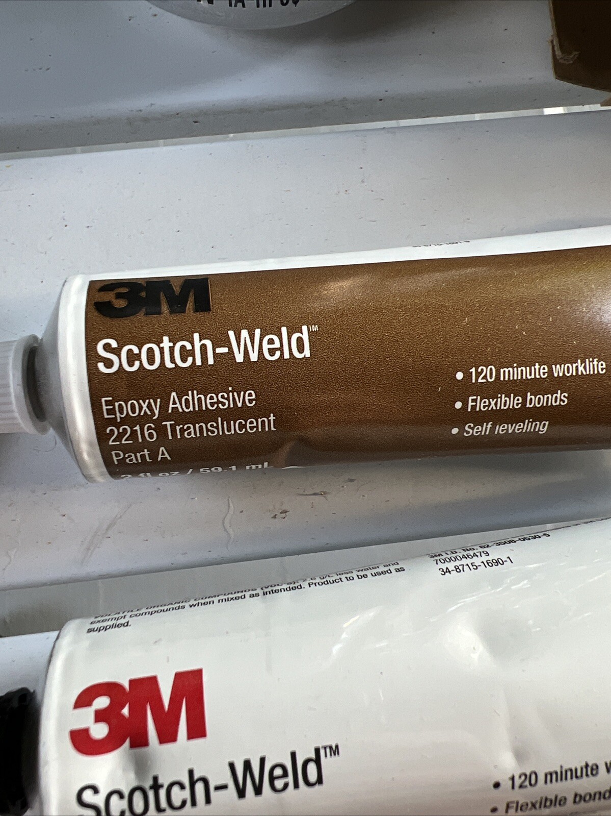 3-M Scotch-Weld Two Part Epoxy Adhesive 2216 B / A «Translucent» Kit Brand New