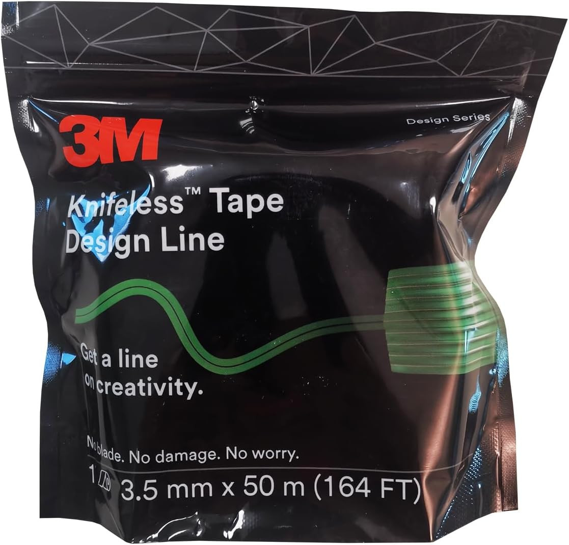 3M Knifeless Tape Design Line KTS-DL1, Green, 3.5 Mm X 50 M, 20/Case