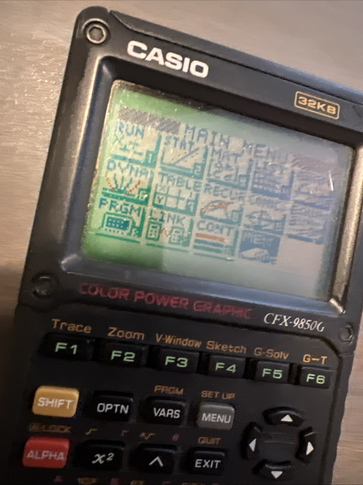 Casio CFX-9850G 32KB Color Power Graphic Calculator – TESTED WORKS Graphing