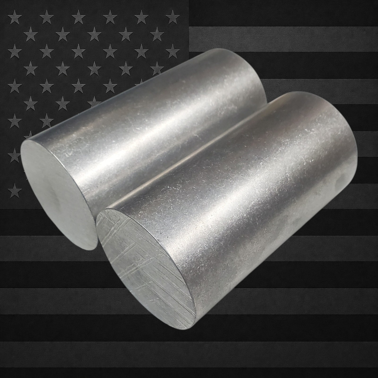 2 PCS 6061 T651 Aluminum Round Bar 2.250″ Dia x 4.500″ & 4.625″ USA Billet