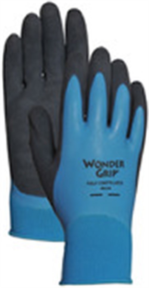 Wonder Grip WG318S Aqua Small Blue Latex General Purpose Gloves