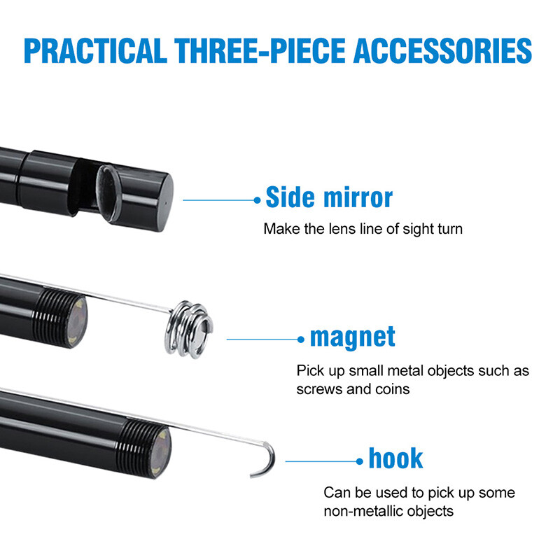 5.5mm Endoscope Inspection Camera Direct Fit iPhones/iPads/iOS/Android Borescope