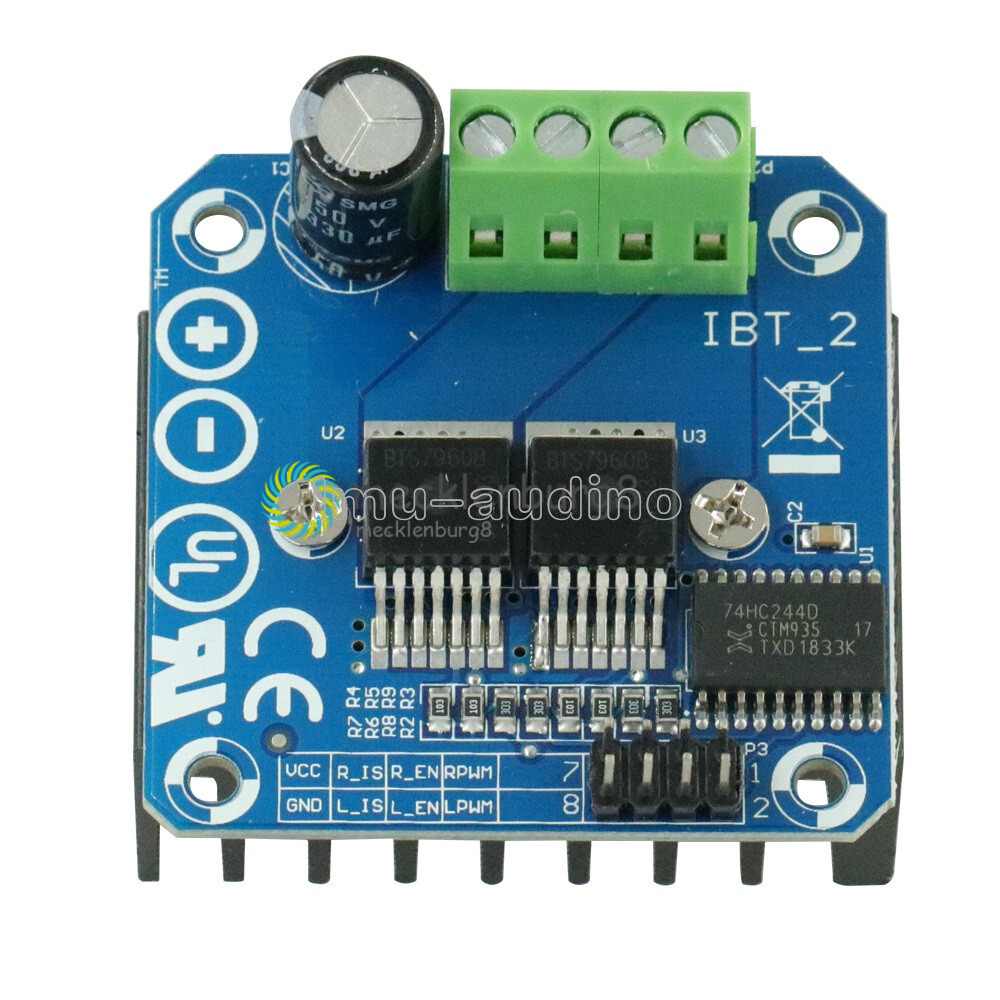 1/2/5/10PCS 43A Dual BTS7960B Stepper Motor Driver DC H-Bridge PWM For Arduino