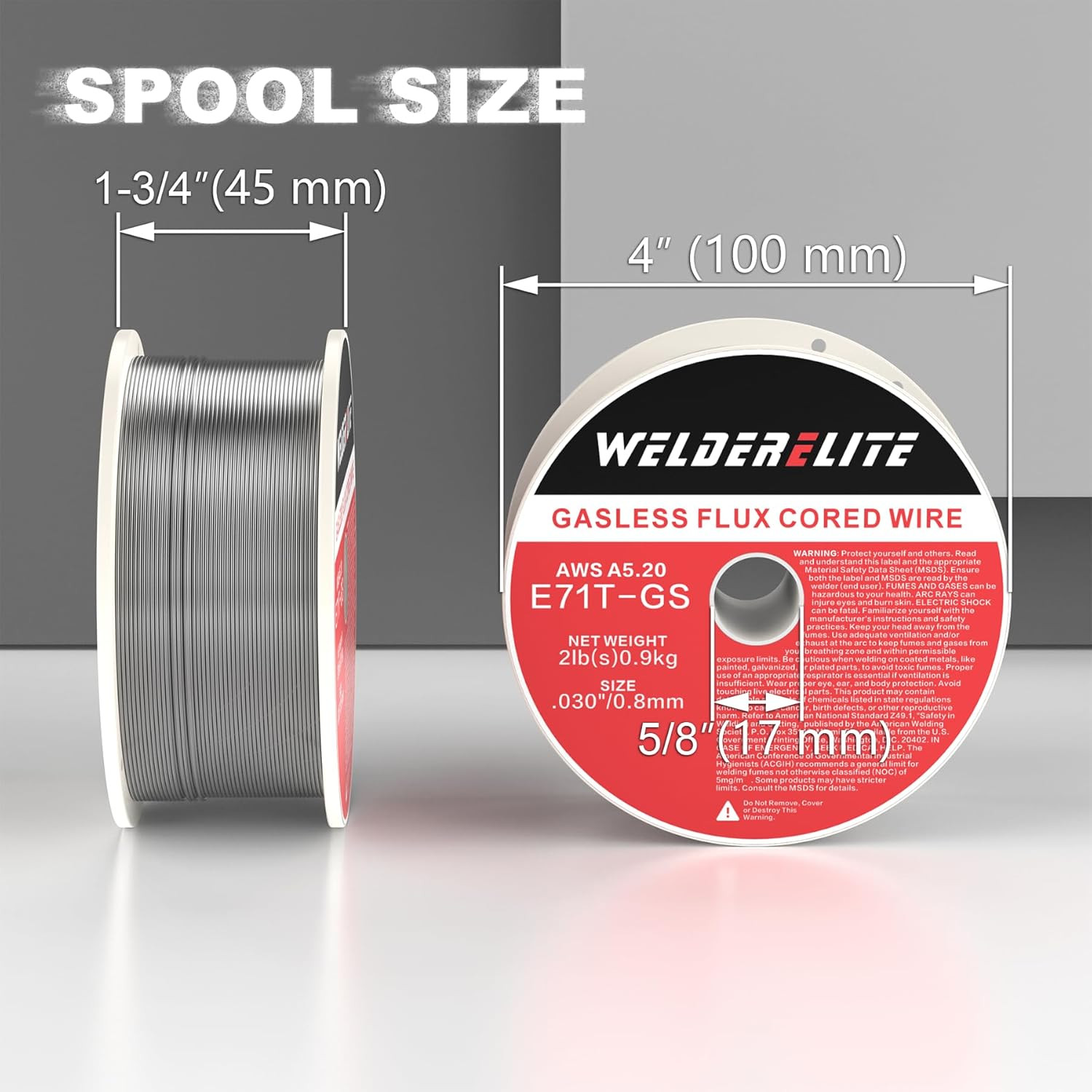 NEW Durable 0.030 in. Flux Core Welding Wire for Mild Steel – Two 2 lb. Spools