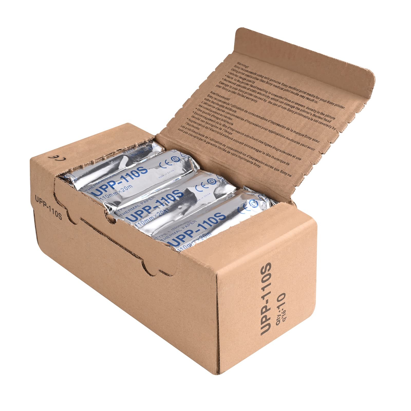 UPP-110S Type I Black and White Video Thermal Ultrasound Paper white