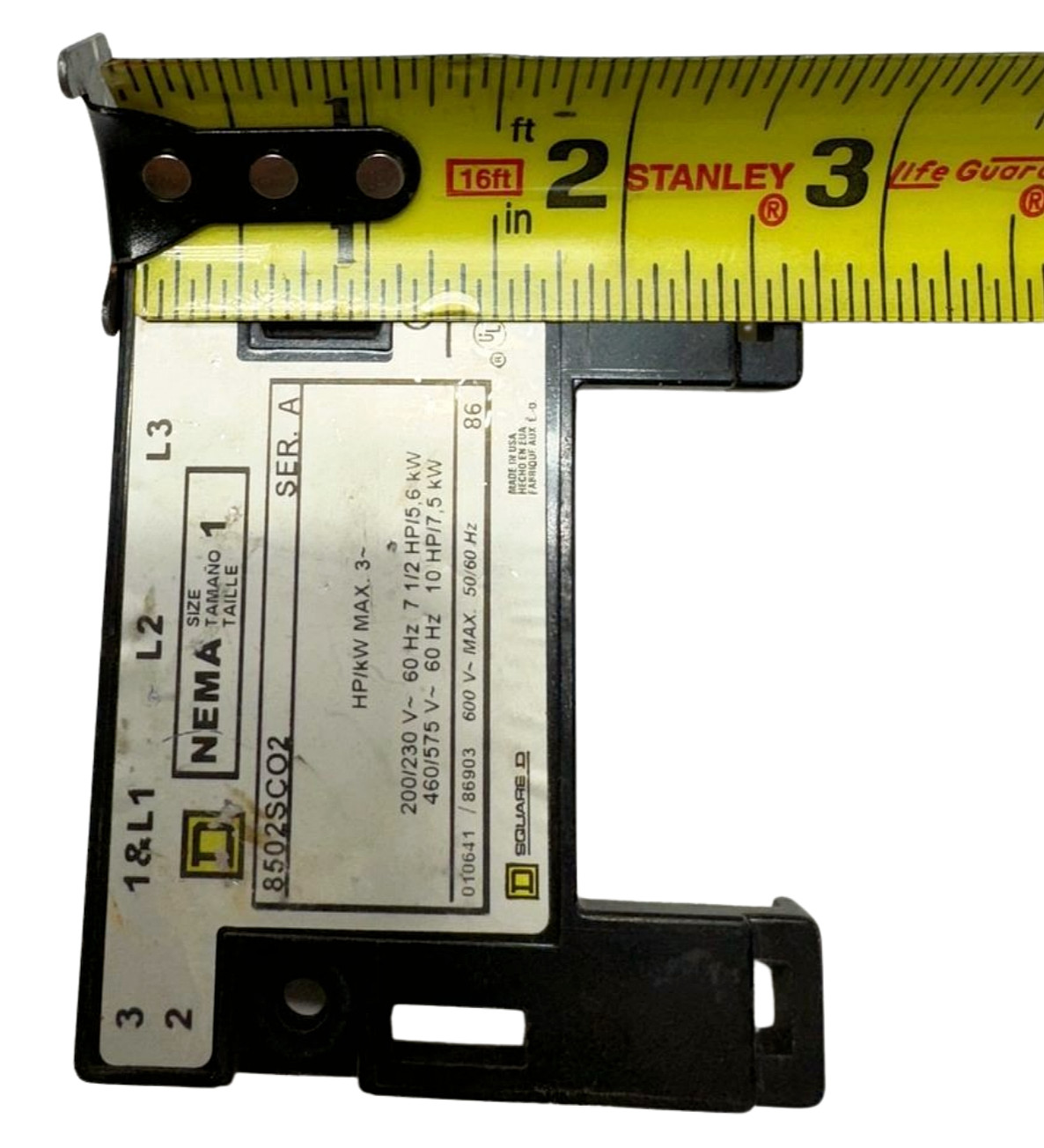 Square D 8502SCO2 Cover Plate NEMA Size 1, Series A **Cover Only**