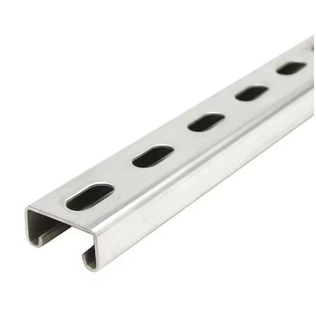 Zoro Select Fs-500Ss St4 60.00 Single Channel Strut, Slotted, 304 Stainless,