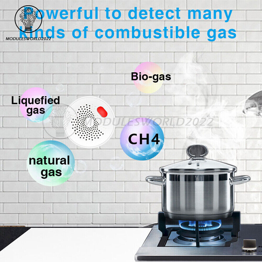 Gas Leak Detector Tuya Wifi Combustible Gas Alarm for Home Natural Gas Sensor