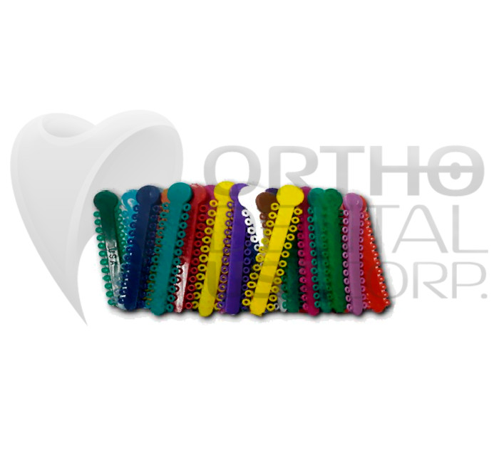 Assorted ELASTIC LIGATURE TIES Pack x 5 USA Seller Orthodentalusa Corp