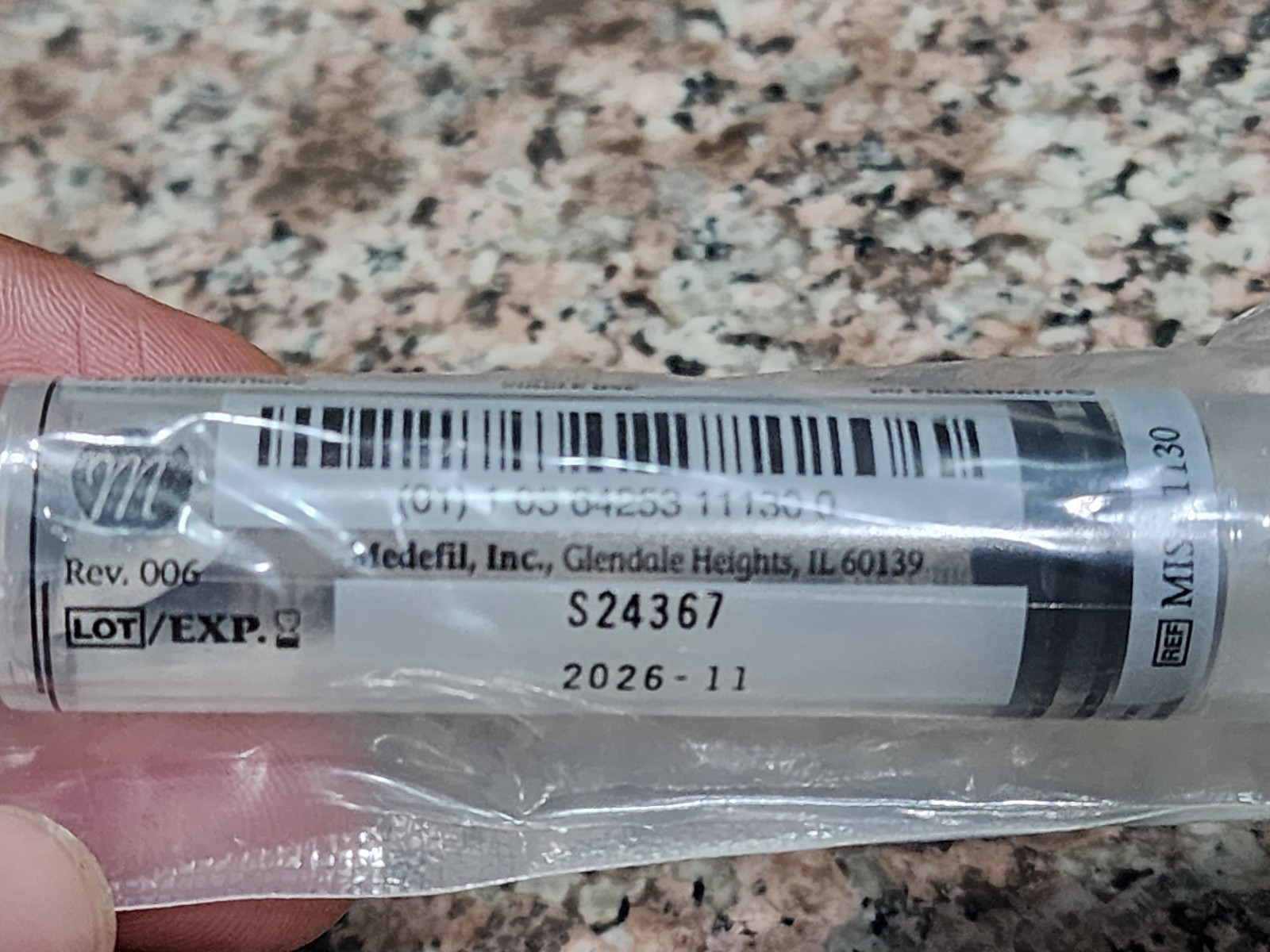 Medefil MIS-1130 Normal Saline IV Flush Syringes 10 mL Luer Lock 14 Lot 08/2026+
