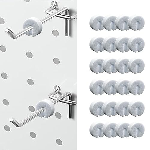 100 PCS Peg Hook Stoppers Inventory Control Clips for 1/4 Pegboard Hooks and