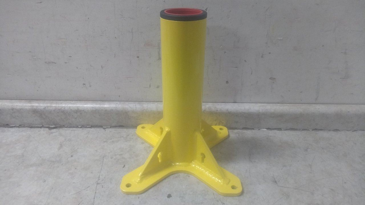 Oz Lifting Products OZPED2 3.05 In Mast Diameter 1000 Lb Cap Steel Mounting Base