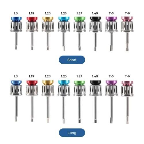 US Electronic Dental Universal Implant Torque Wrench Contra Angle &16pcs Drivers