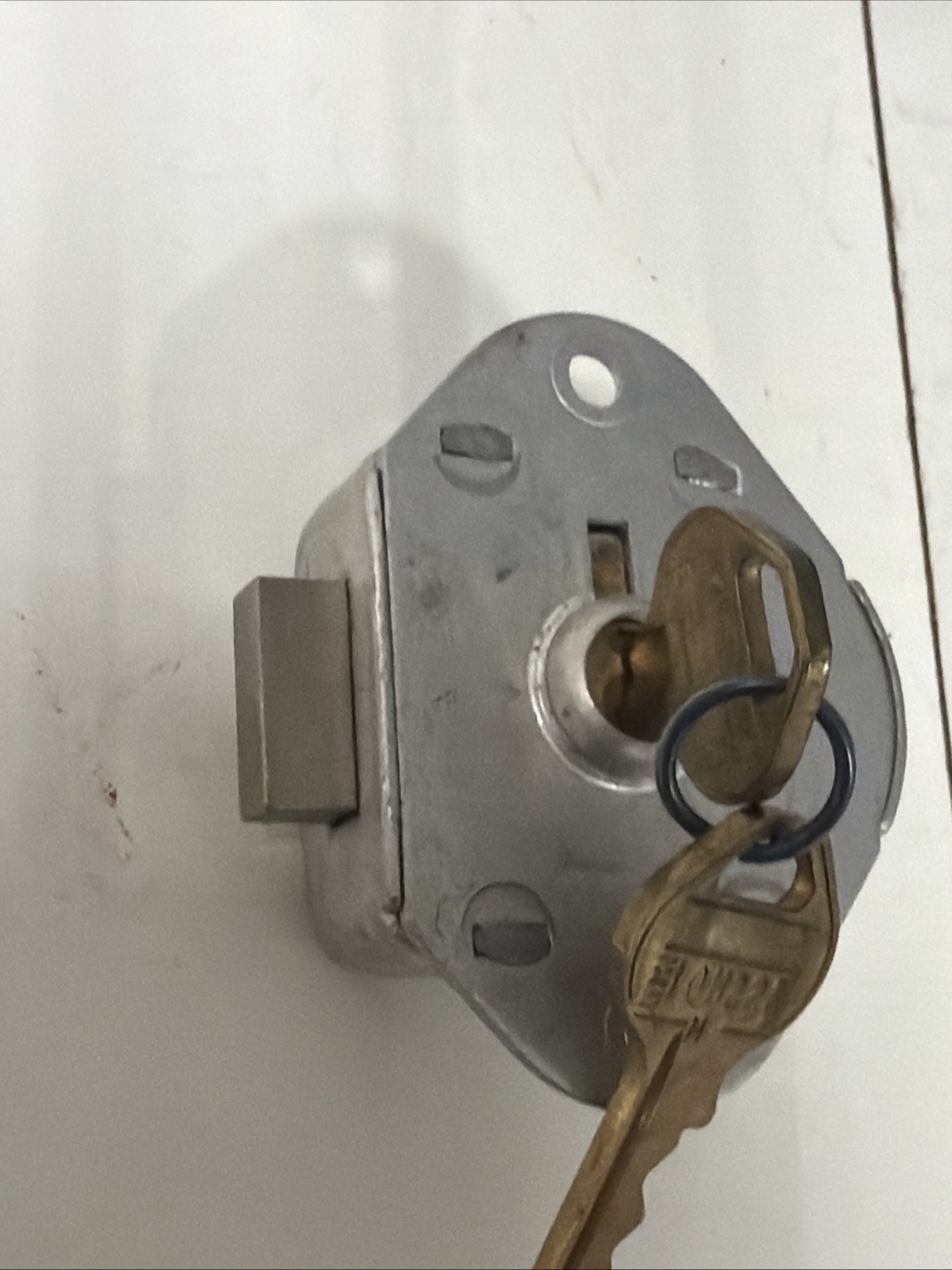 Master Lock 1710 Built-In Locker Lock, Key Type Different, Mounting Hole Dia.