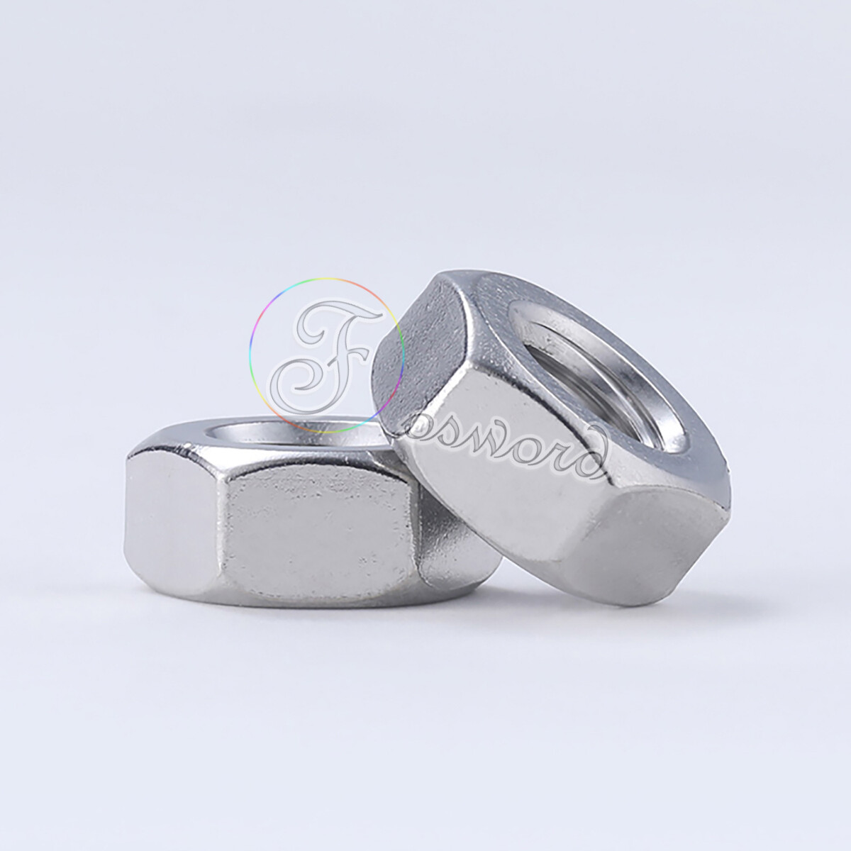 Hexagon Full Nuts SUS 201 Stainless Steel Nut DIN934 3 4mm 5mm 6mm 8mm For Bolt