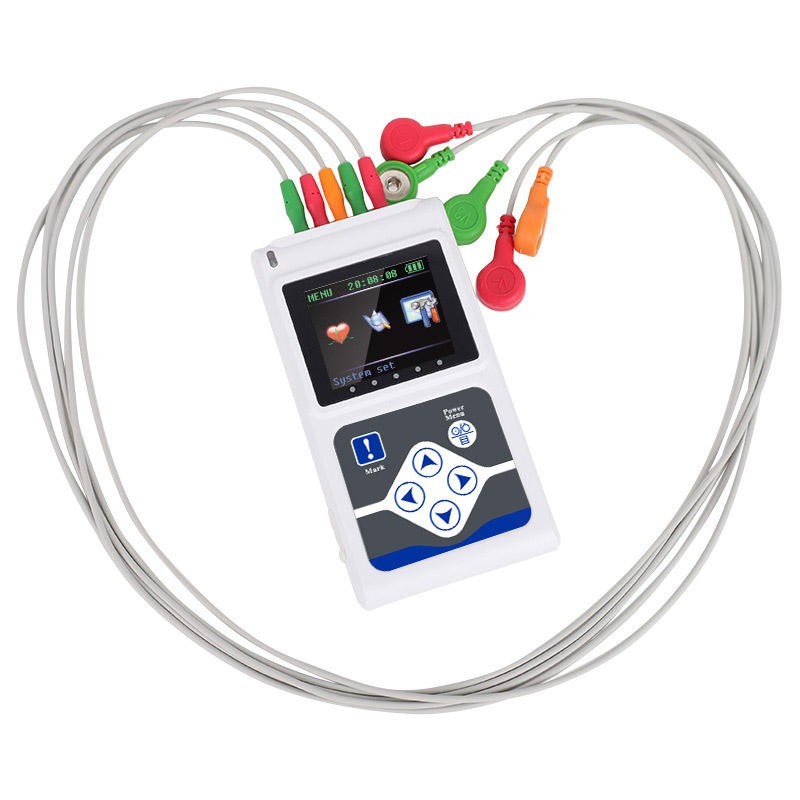 3 Channel Dynamic EKG Holter 24 Hours with PC Software ECG Holter
