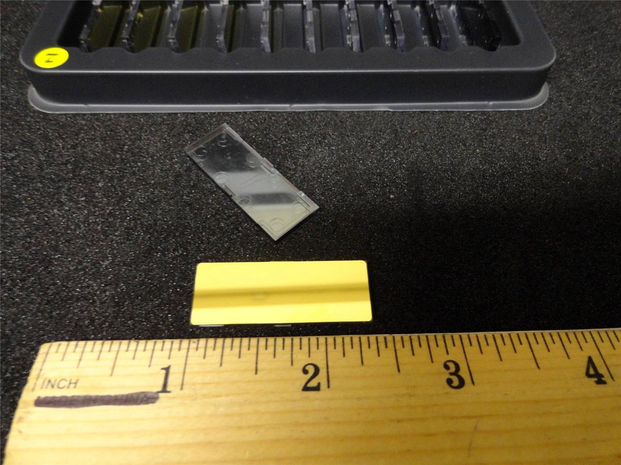 First Surface Mirror Gold 1.4″ x 0.52″ x 0.07″ QTY-10 Laser Lab Camera F36