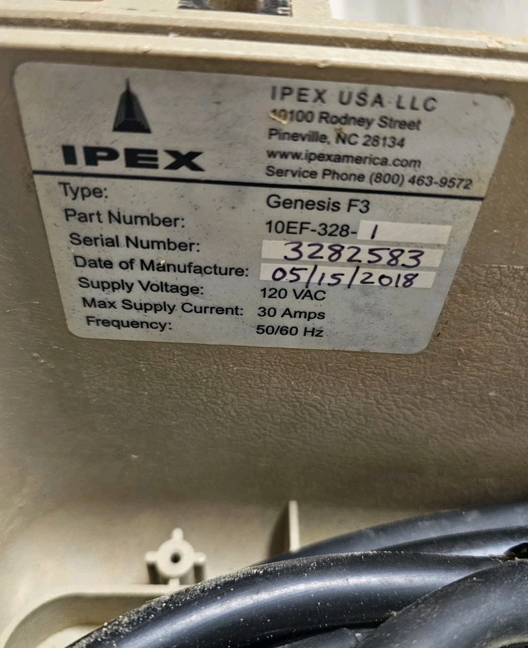 IPEX Genesis F3 Electrofusion Processor Machine – Used – Calibration Due 09/2026