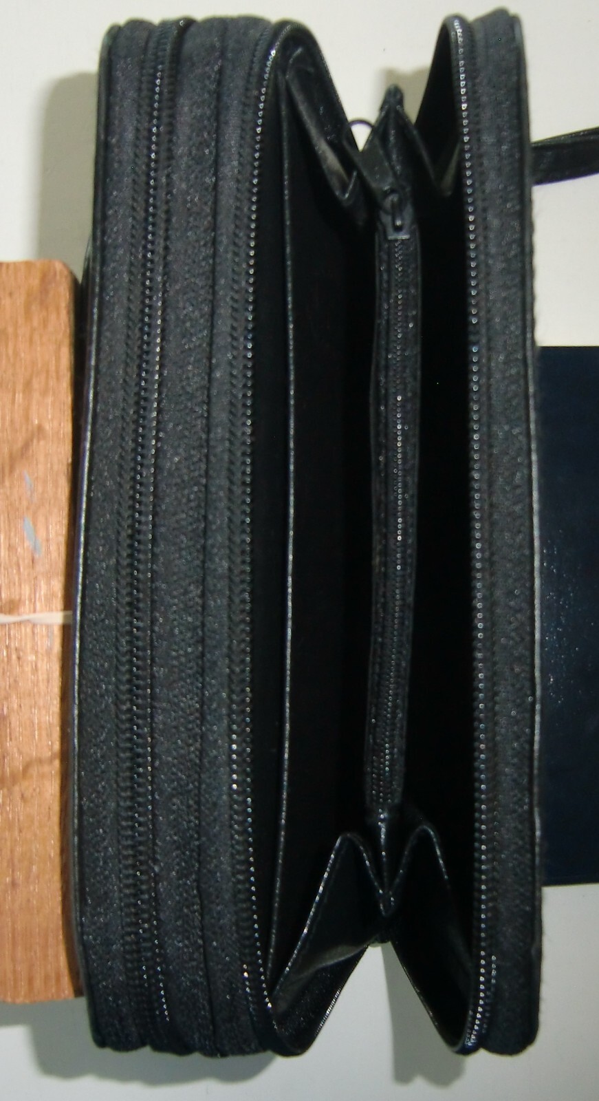 Six Ring Monthly/Weekly black leather planner