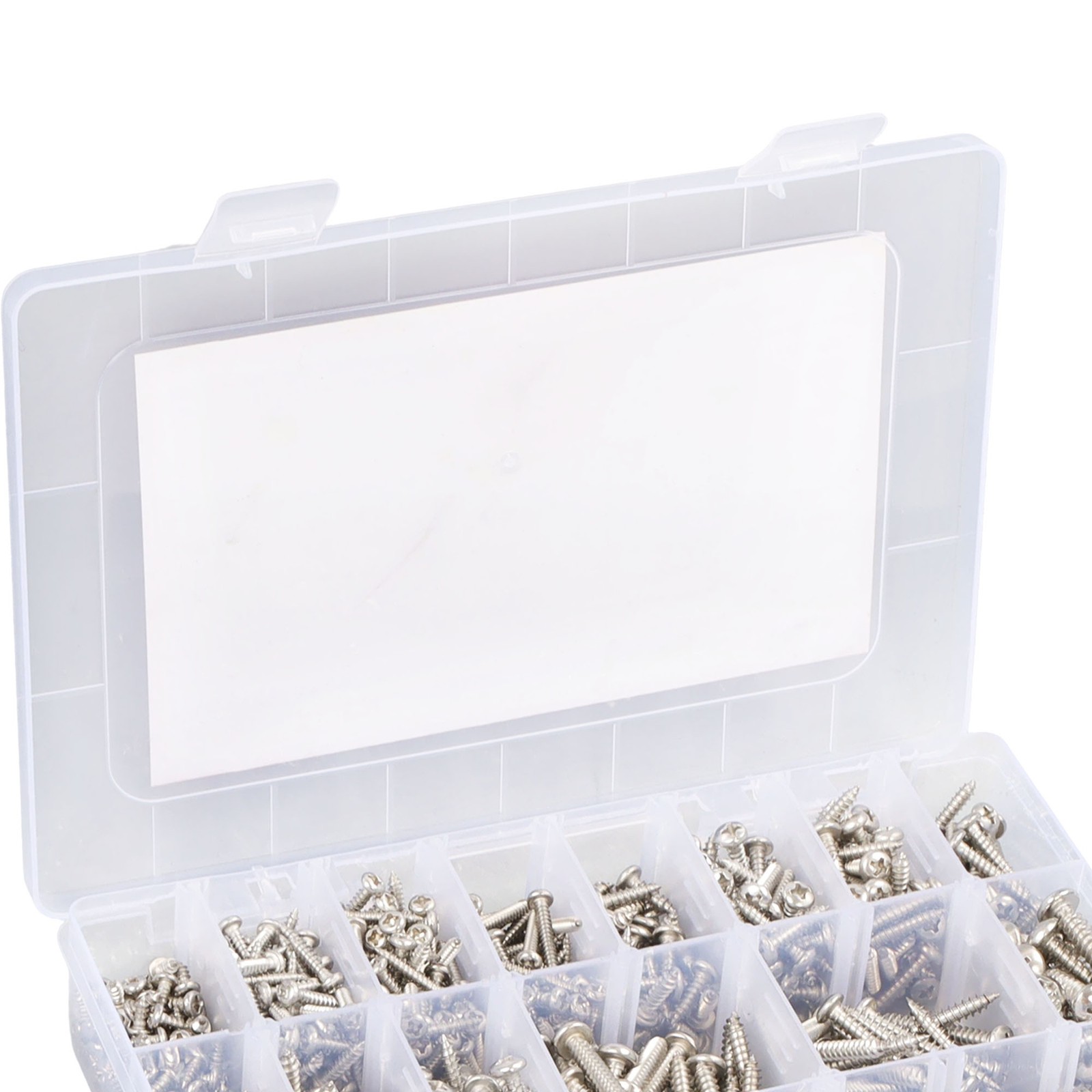 780 Pcs Pan Head Sheet Metal Screws Assortment Kit #4#6#8#10 Stainless