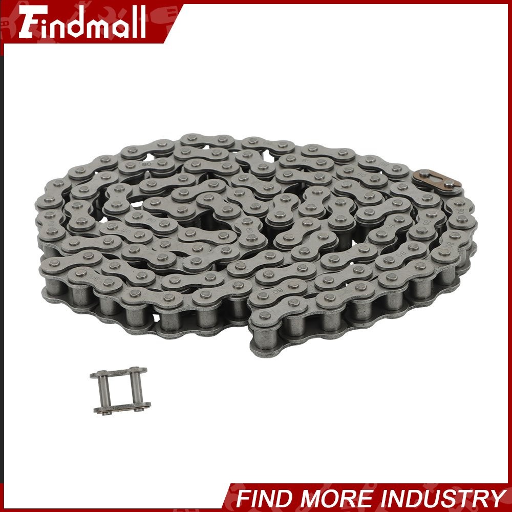 Findmall #80 Roller Chain x 10 feet + Free Connecting Links 1 connector