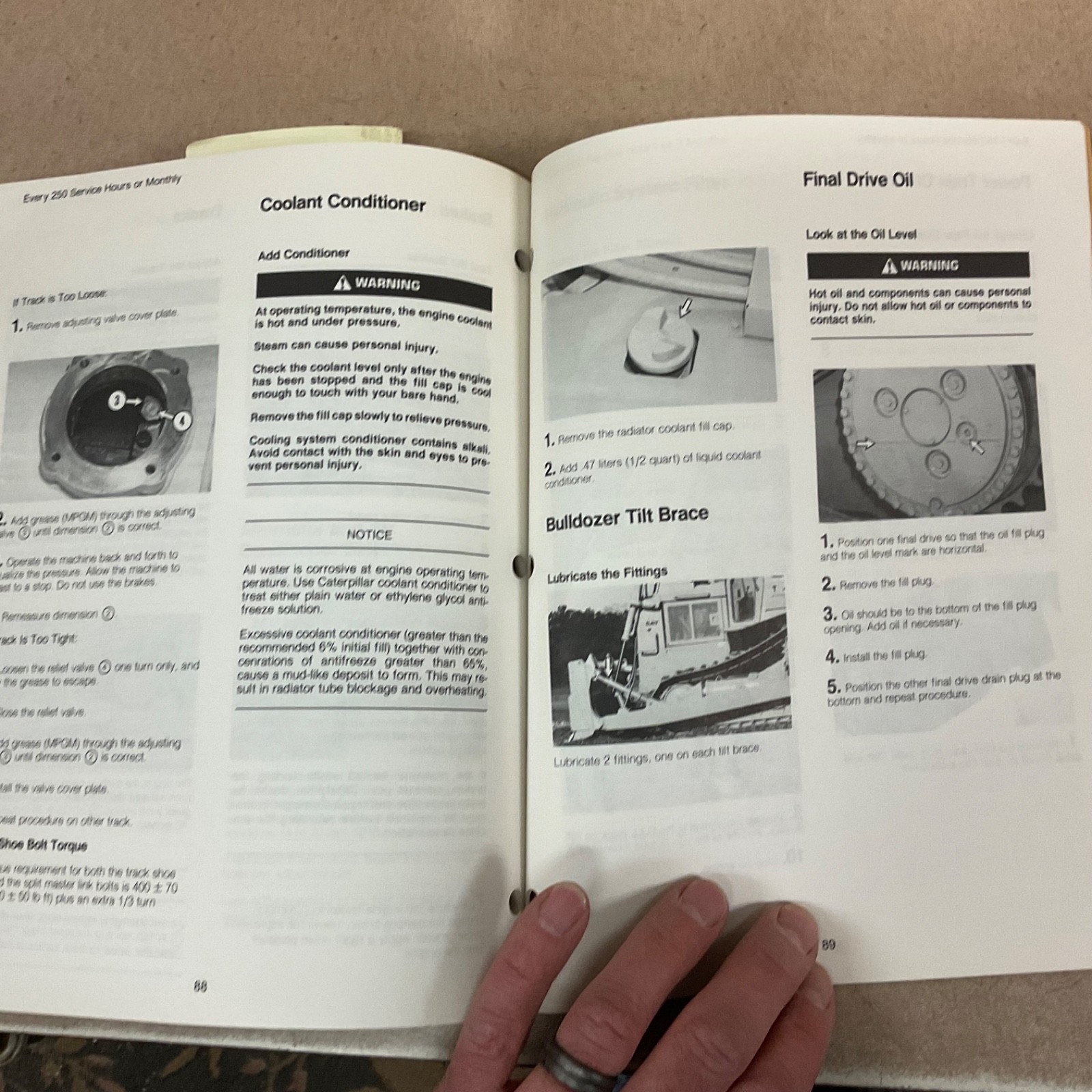 CAT Caterpillar D6H OPERATION & MAINTENANCE MANUAL TRACTOR 8KB 4RC 6FC 7PC 2KD++