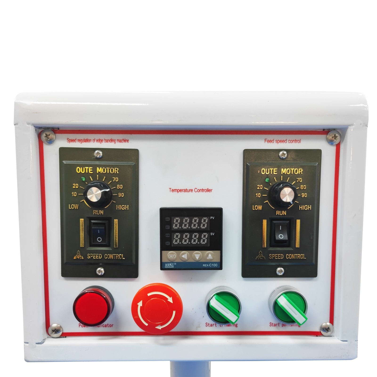 110V Straight and Curved Edge Banding Machine Edge Bander with Dust Cleaner 800W