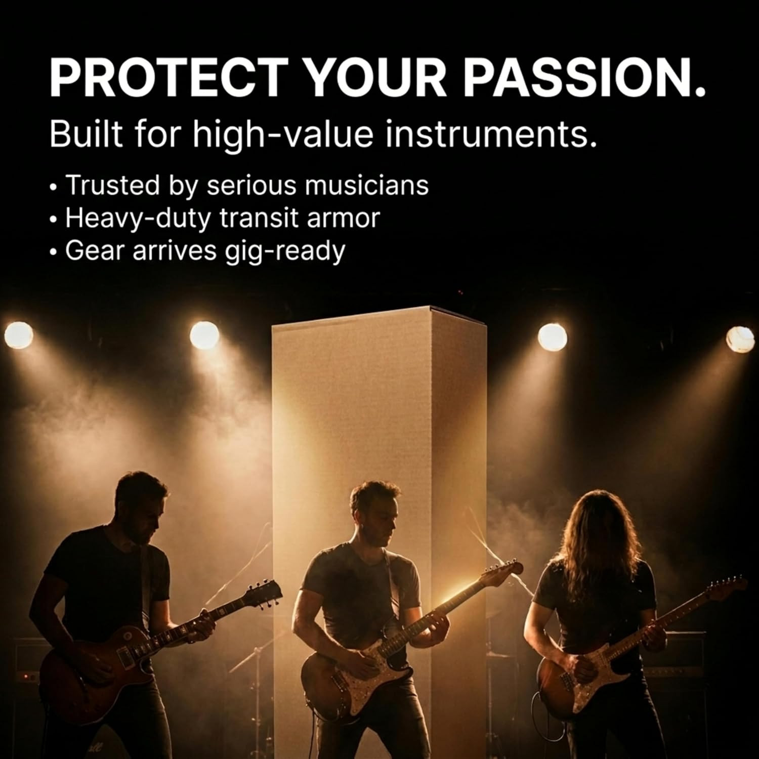 BOX USA Heavy-Duty Guitar Shipping Boxes (Pack of 5) – 18″ X 6″ X 45″ Corrugated