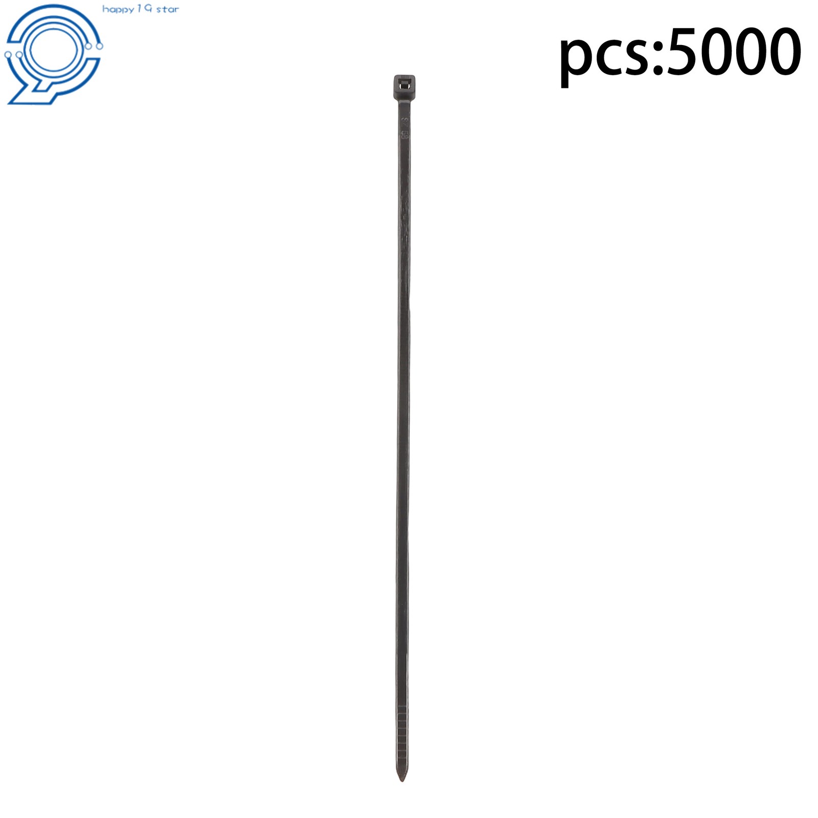 8″ Zip Ties 5000 Pack Heavy Duty 40lb Black Uv Cable Ties 0.14″ Max 185°F