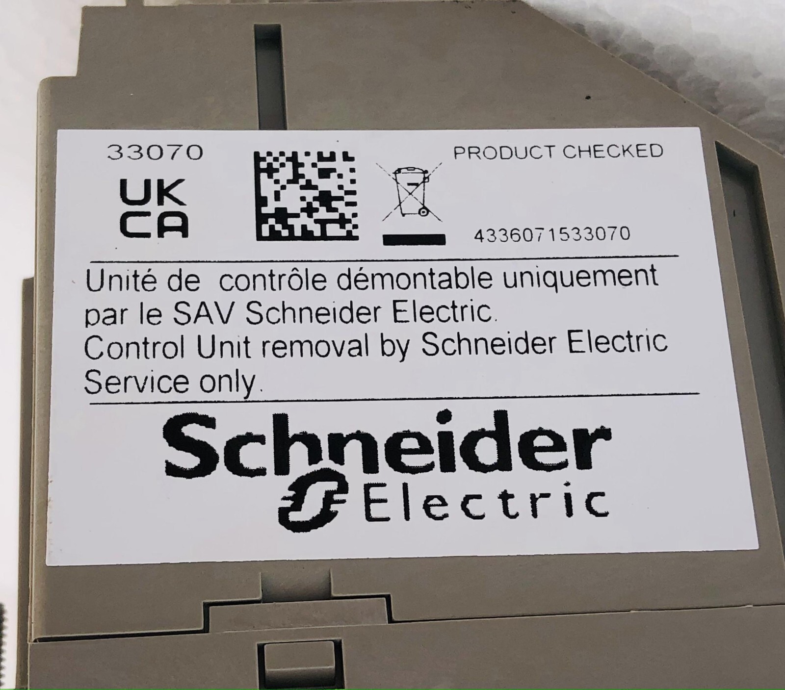 Schneider Electric 33072 Micrologic 5.0 Trip Unit For Circuit Breaker