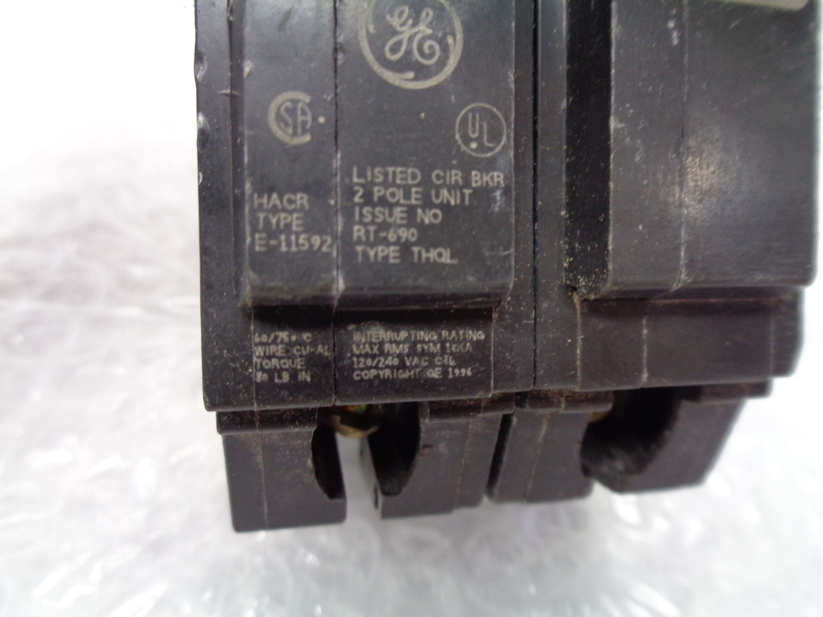 GENERAL ELECTRIC HOM230 BREAKER 2POLE 30AMP UNMP