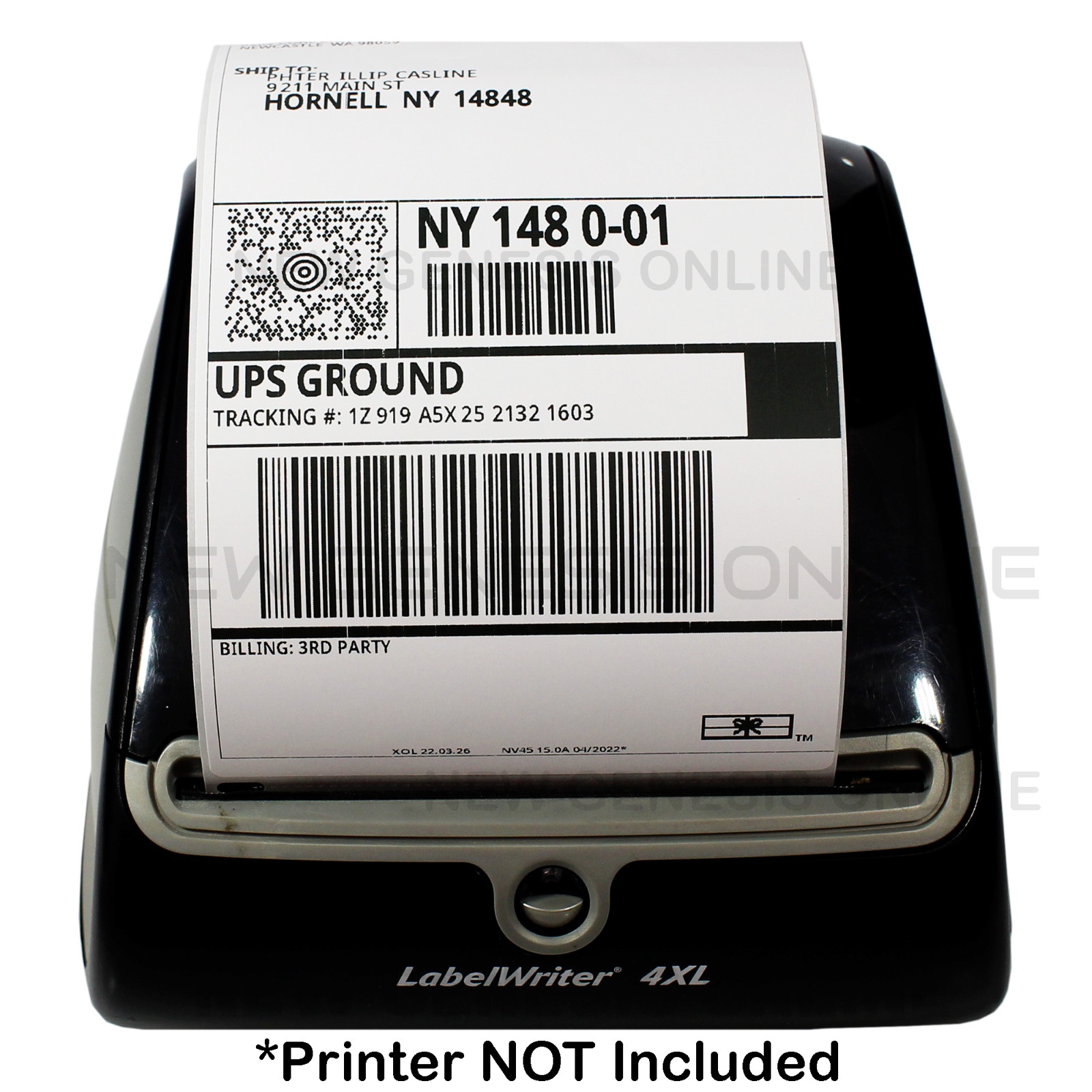 4 Rolls 220 Thermal Shipping Labels 4×6 Compatible 1744907 Dymo 4XL Label Writer