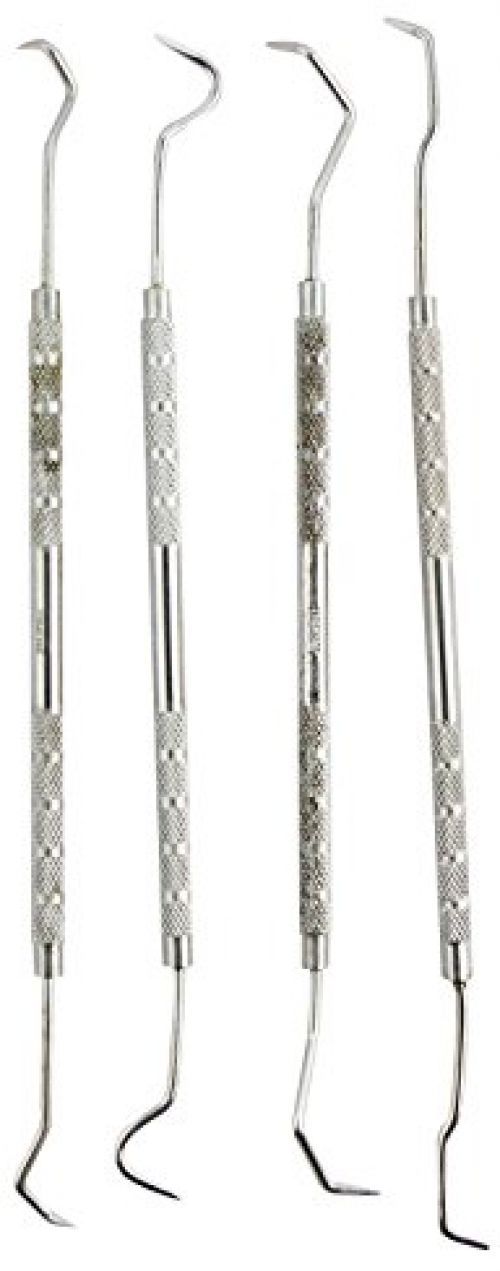 4 pc Double Endedd Dental Pick Set Probe Wax Carver Set, 7″ Long #DD310