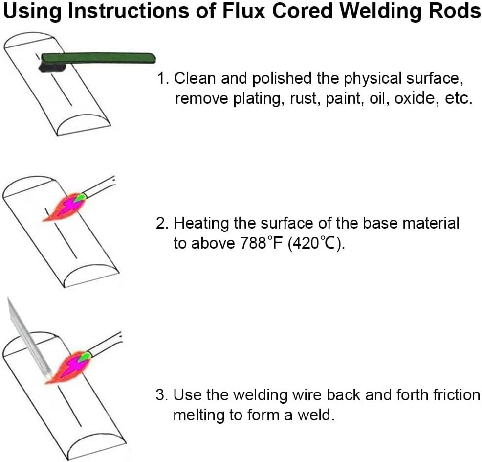 Nontoxic Aluminum Welding Rods 50Pcs – Low Temp Solution for Effective Joining