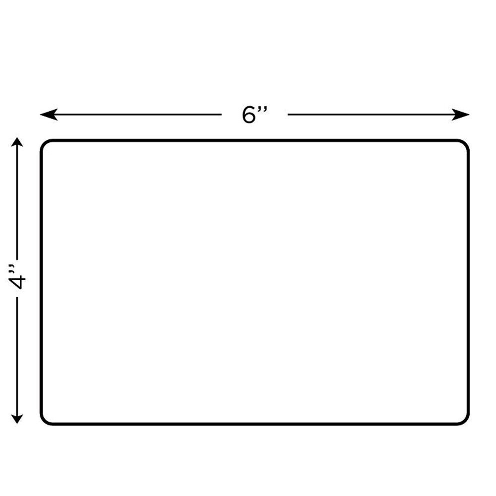 4 Rolls 4×6″ Direct Thermal Shipping Labels – 250 Per Roll – 1000 Address Labels