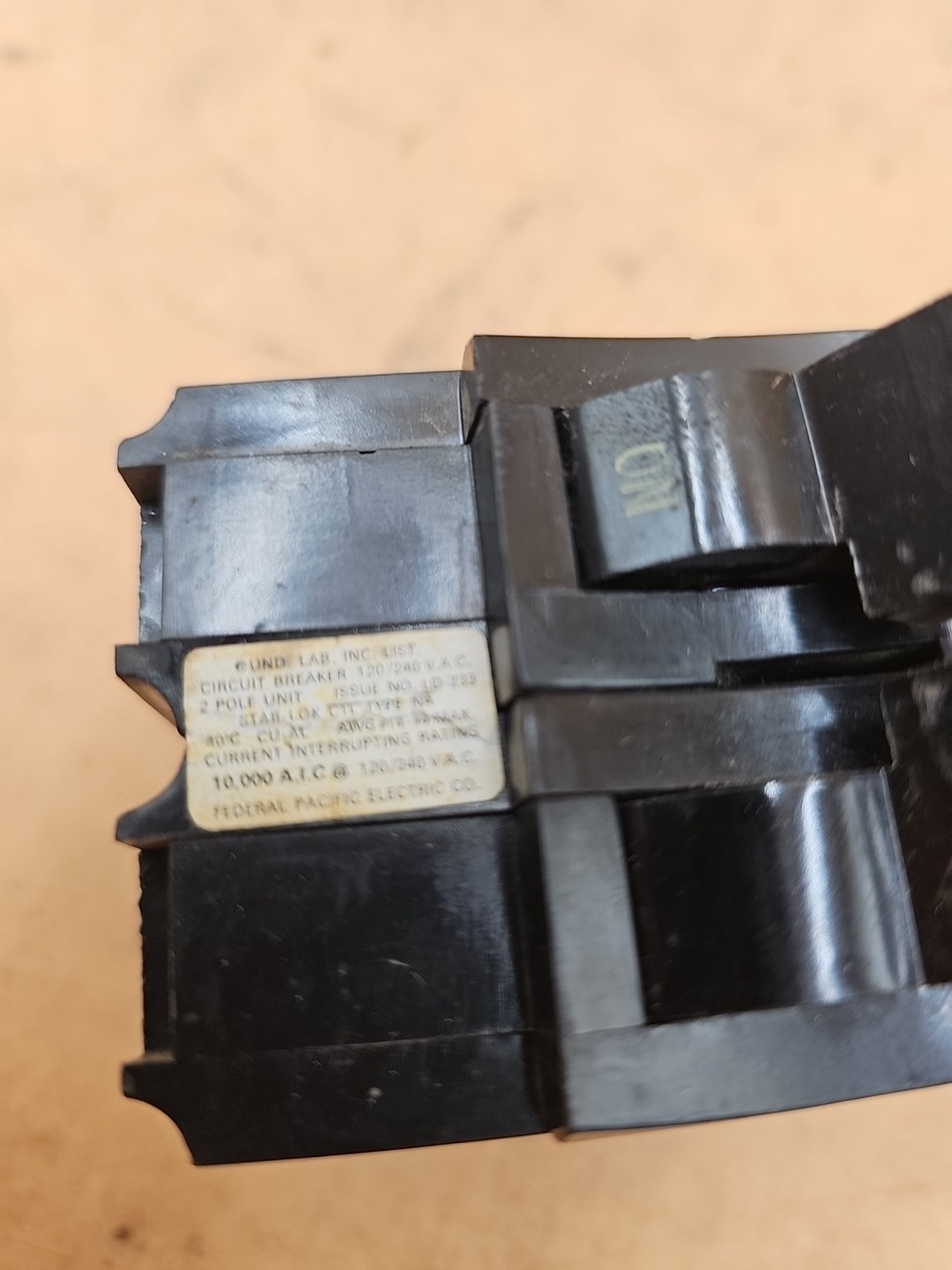 Federal Pacific FPE NA240 2 Pole 40 Amp Stab-Lok Circuit Breaker