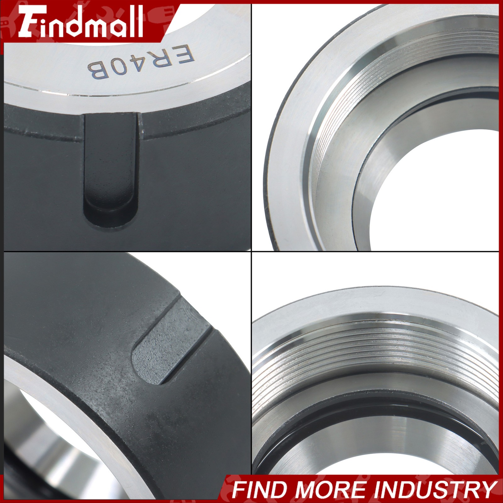 Findmall Precision ER40 Ball Bearing Collet Nut for Tool Holder