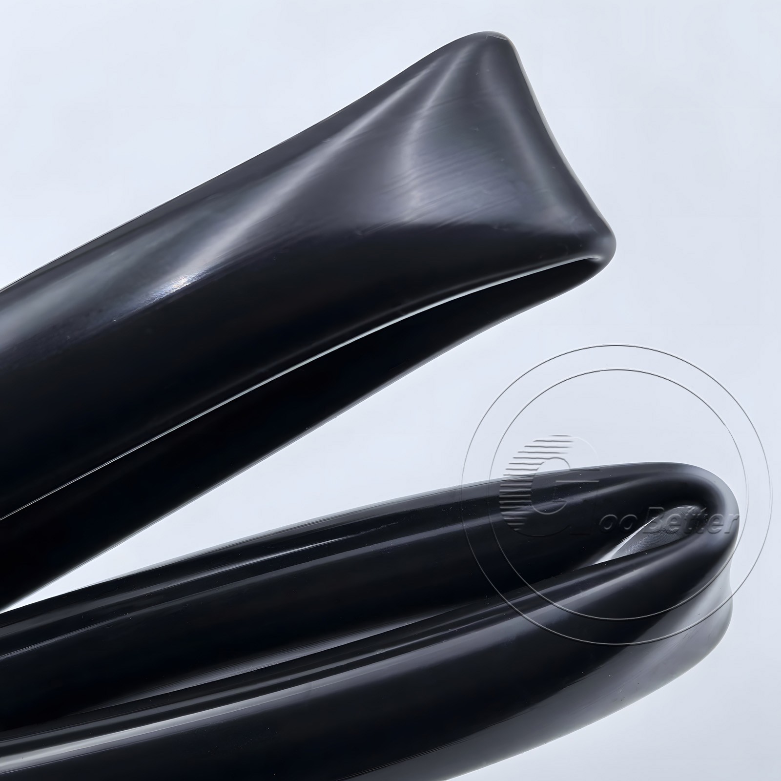 Black Silicone Tube Hose ID 0.5mm-60mm × OD 1mm-68mm Soft Rubber Pipe