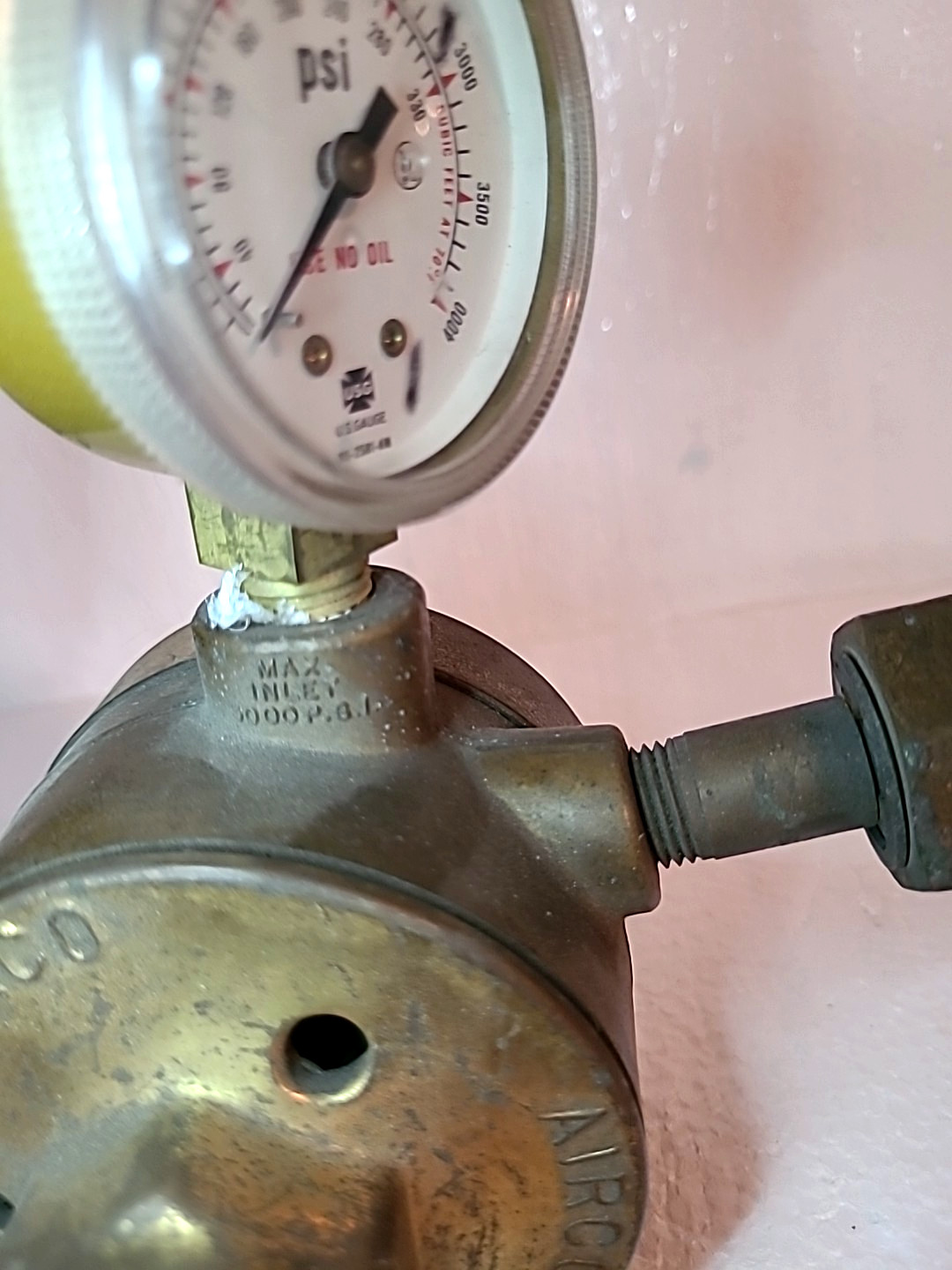 Airco 0806-8456 Oxygen Regulator 200 Psi 540 Rebuilt
