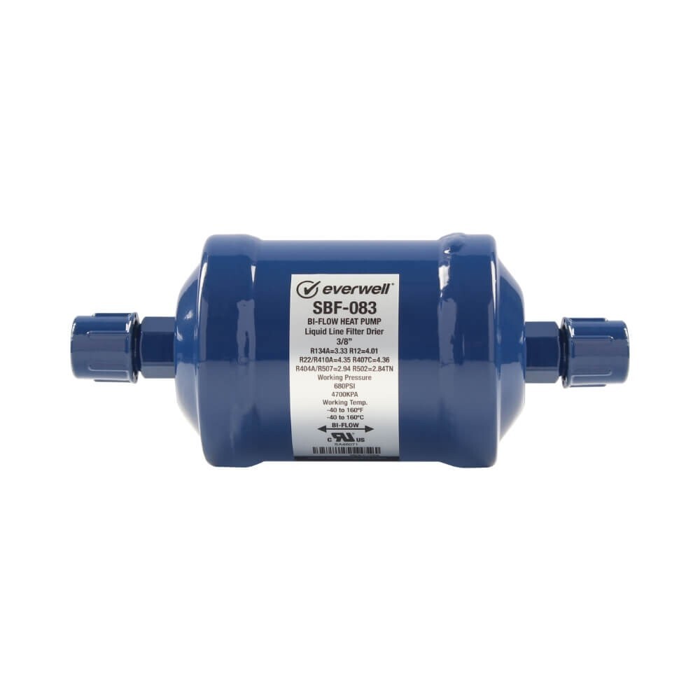 Bi Flow Filter Drier for Heat Pump,3/8″ SAE Sweat Liquid Line Filter Drier