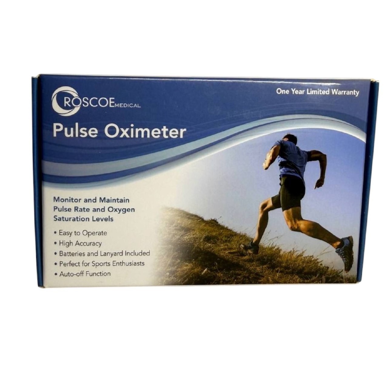 Roscoe Medical Fingertip Pulse Oximeter Blood Oxygen SpO2 Monitor New Sealed