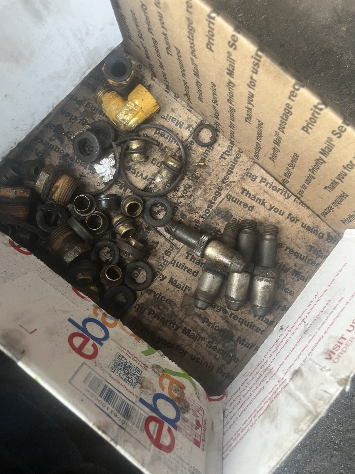 CAT Assorted Threaded Metal Fittings/Adapters, Washers & Hardware Lot