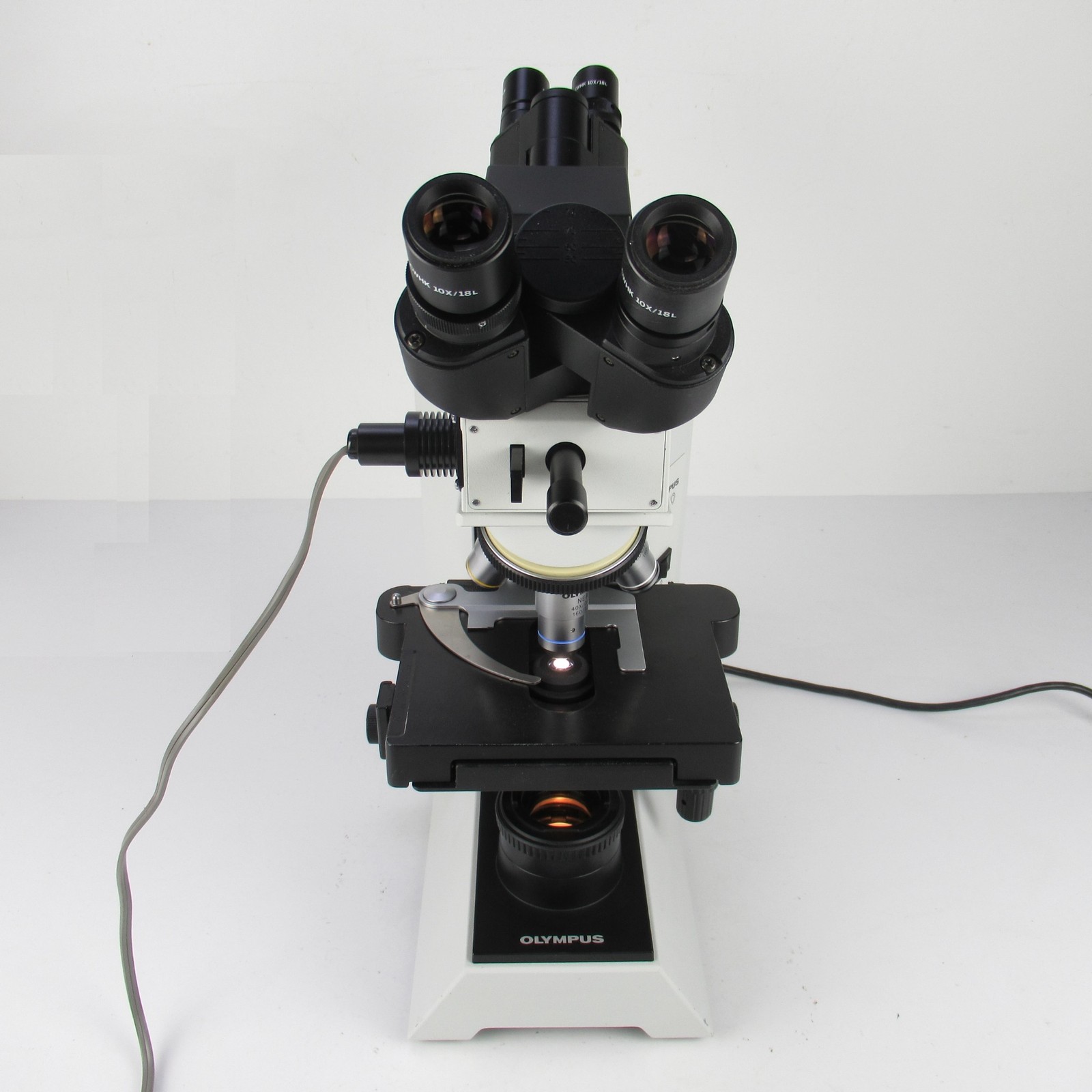 OLYMPUS CH30 FACE TO FACE TEACHING MICROSCOPE WITH 4X/10X/40X/100X OBJECTIVE SET