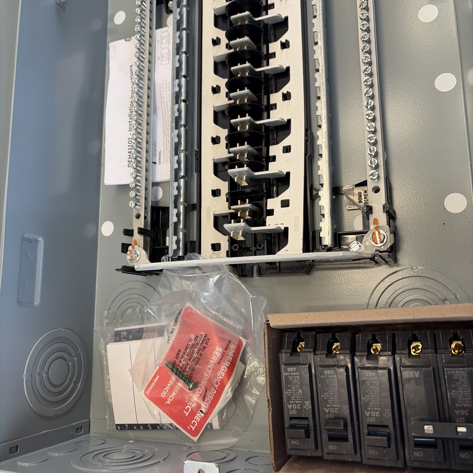 GE 150 Amp Main Breaker Outdoor Load Center TM3215R64K Value Pack W/ 4 Breakers