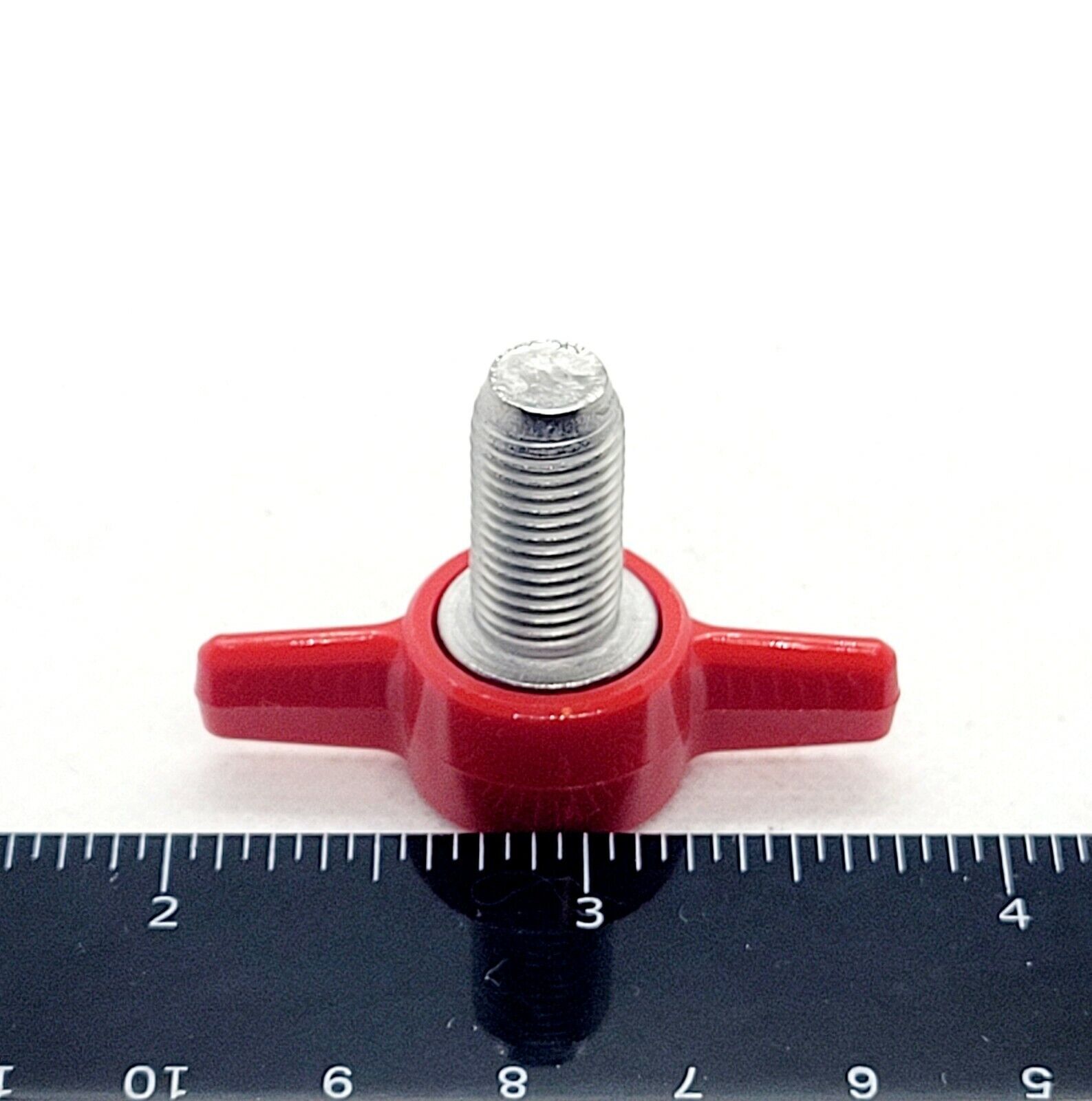 3/8″-24 Thumb Screw T Bolts Fine Thread Red Tee Wing Knob Stainless Steel UNF