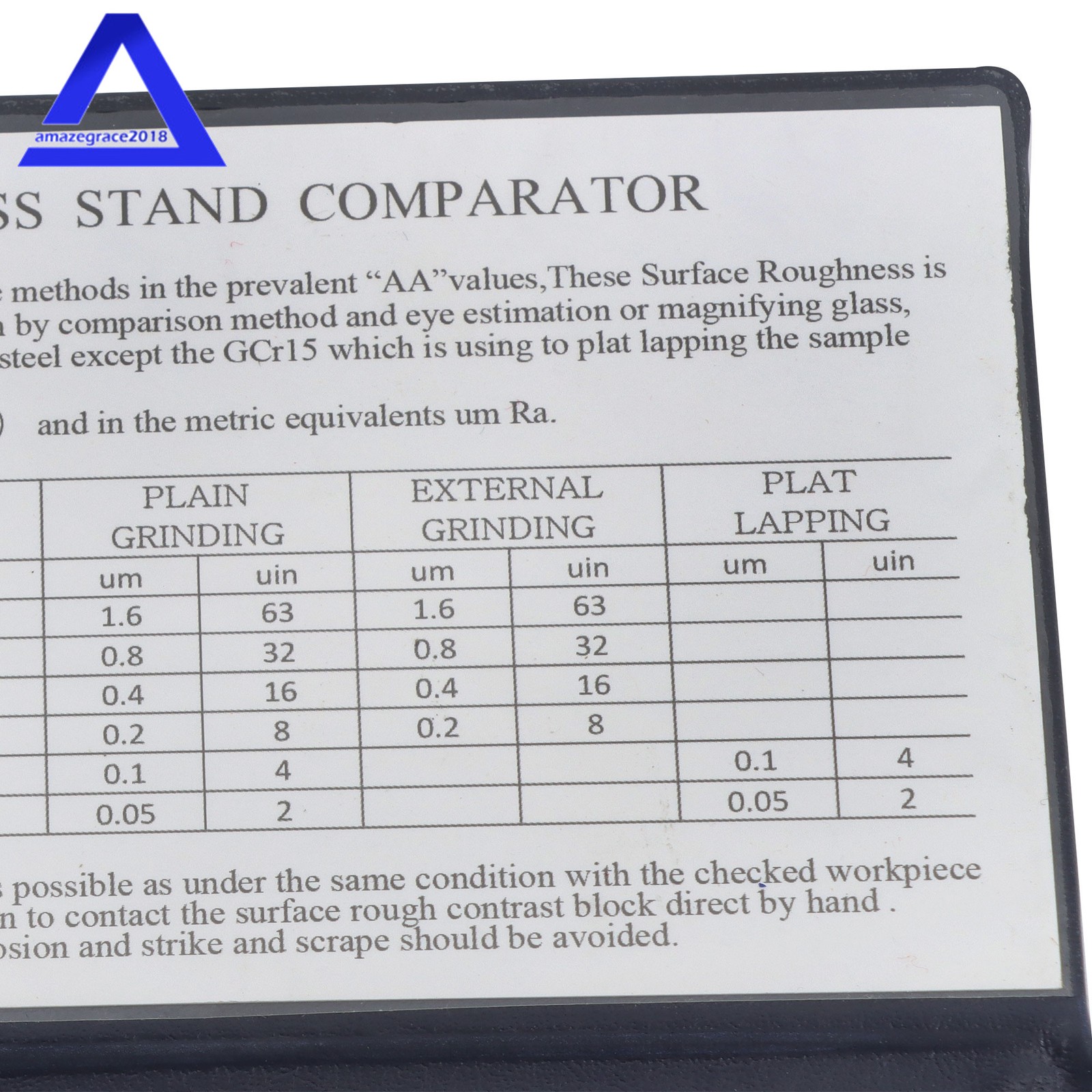 Surface Roughness Standards Finish Comparator 30 Specimens With Ra0.05-12.5mm
