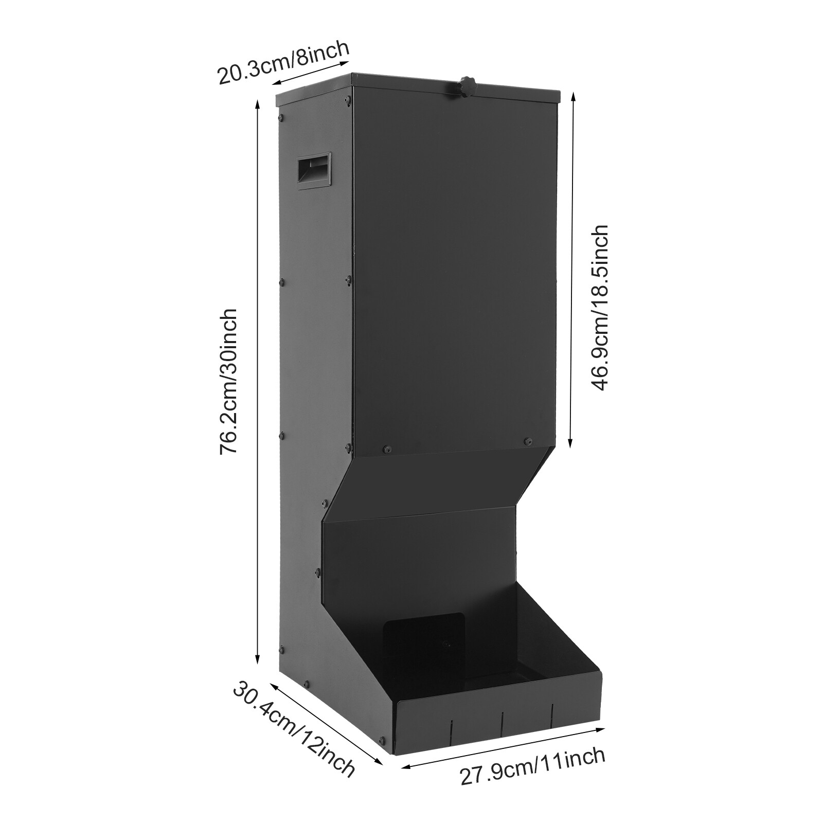 Hanging Deer Feeder Automatic Feed Dispenser With Waterproof Lid For Wildlife