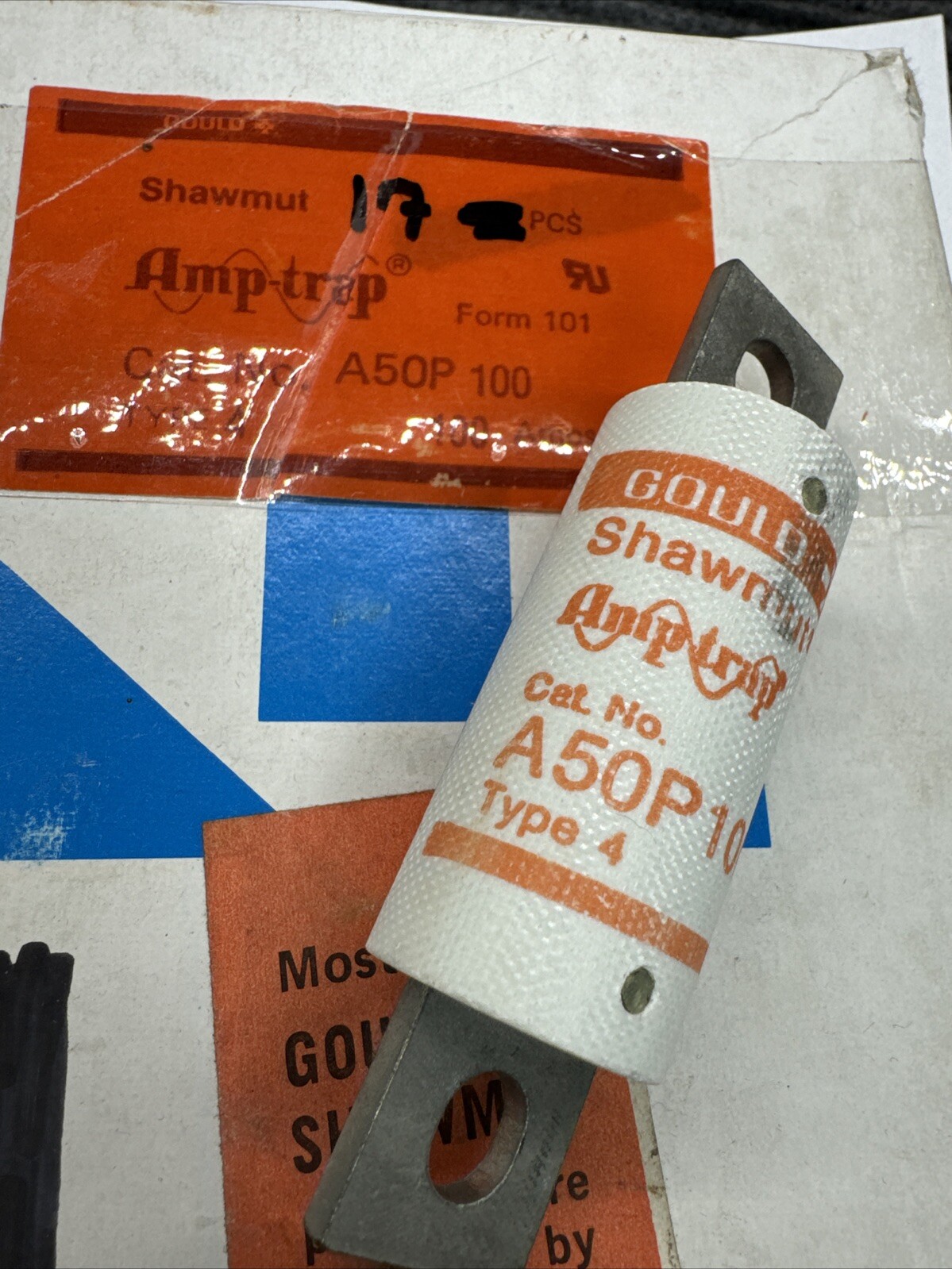 Gould FERRAZ SHAWMUT AMP-TRAP A50P100-4 100AMP 500 VAC 450 VDC NEW